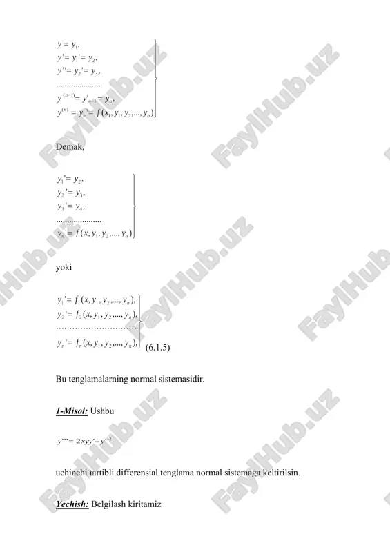differensial tenglamalar sistemasi - Page 5