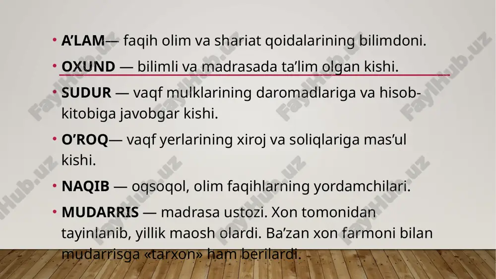 qo'qon xonligida diniy unvonlar - Page 5