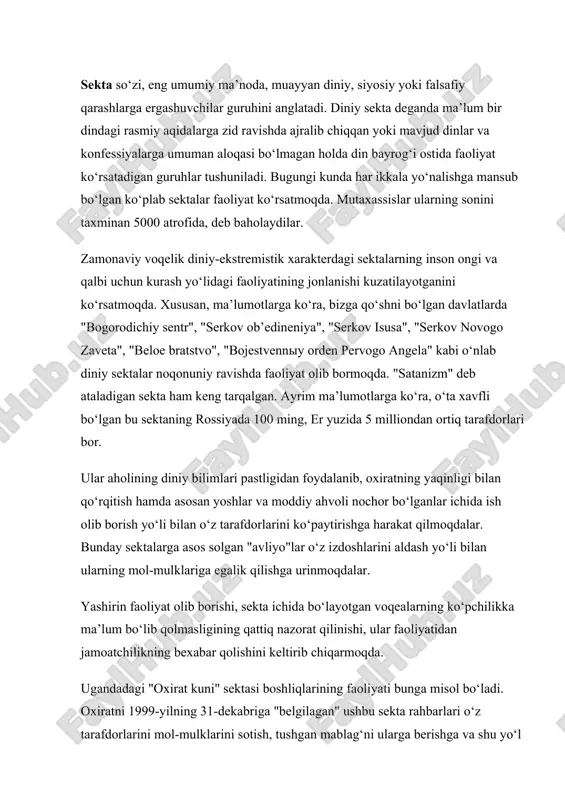 siyasini yakunlash uchun “tanlangan”ini aytgan. ma’lumotlarga ko‘ra, bu voqea sodir bo‘lganda osmondan: “sen insonlarni halokatdan qutqarasan, sen masihning ikkinchi bor zoxir bo‘lishisan!". shu voqea sabab u o‘z ismining birinchi bo‘lagi - sun (ajdarho)ni -san (nur taratuvchi (svetyashiysya)ga o‘zgartirdi va bu bilan u o‘zini “ilohiy” kelib chiqishini bildirdi. shu yo‘l bilan yangi “payg‘ambar”- mun san men vujudga keldi. munchilarning ta’kidlashlaricha, bo‘lg‘usi payg‘ambar yaponiyada elektrik kasbini egallagan, ammo u o‘z iste’dodi bilan muhandis diplomini olishi ham mumkin edi. biroq u “ilohiy yo‘l”ni tanlashni afzal bilgan. ikkinchi jahon urushi tugagandan keyin mun 1948-yilda ma’naviy buzuqligi, “jamoat tartibini buzganligi” uchun 100 kunga, keyinroq esa ikki xotinga ega bo‘lganligi uchun 5 yilga qamalgan. 1950-yil kuzda u janubiy koreyaga o‘tadi va 1954-yilda o‘z tashkilotiga asos soladi. 1957-yilda uning muallifligida muqaddas kitoblarga “bibliya”ga qo‘shimcha ravishda “ilohiy prinsiplar” ("bojestvennie prinsipi“) nomli kitobini chop etadi. 1955-yilda mun 10 dan ortiq ayollarning nomusiga tajovuz qilishda ayblanib sudga tortilgan. ayblarni yumshatish, …