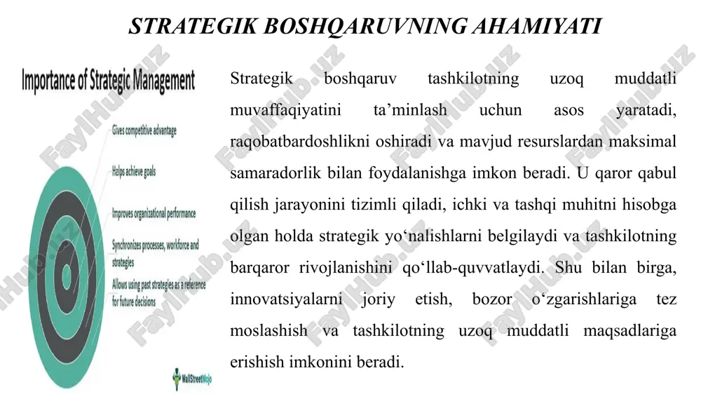 strategik boshqaruv faniga kirish - Page 5