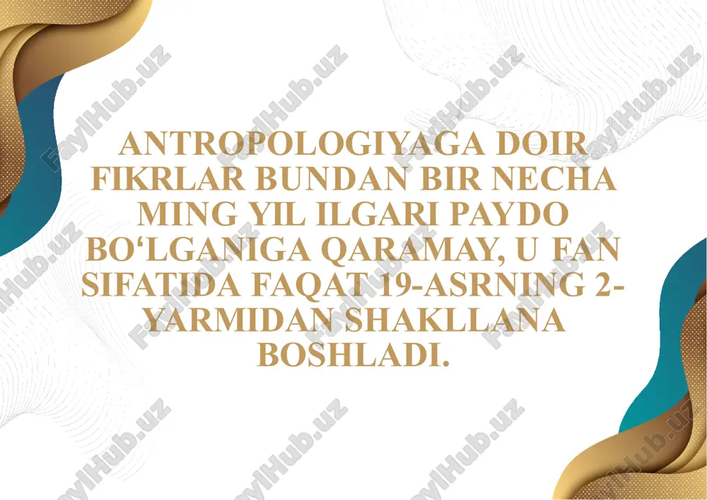antrologiya va etnologiyaning ilk tarixi - Page 5