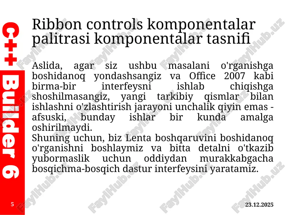 ribbon controlskomponentalaribilanishlash - Page 5