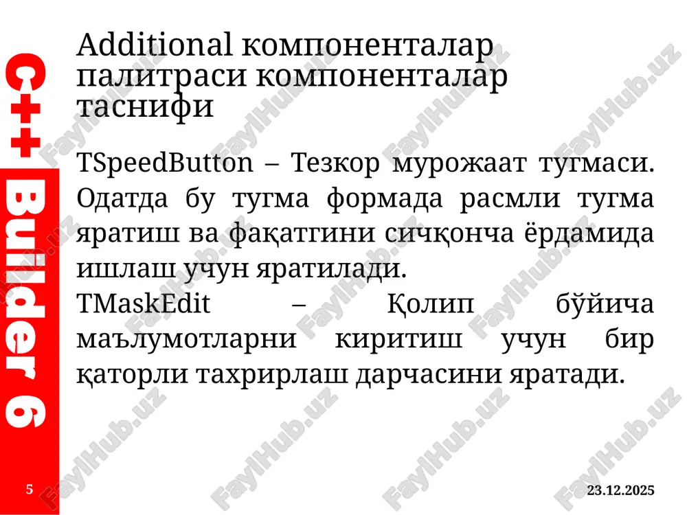 additional komponentalar palitrasi - Page 5