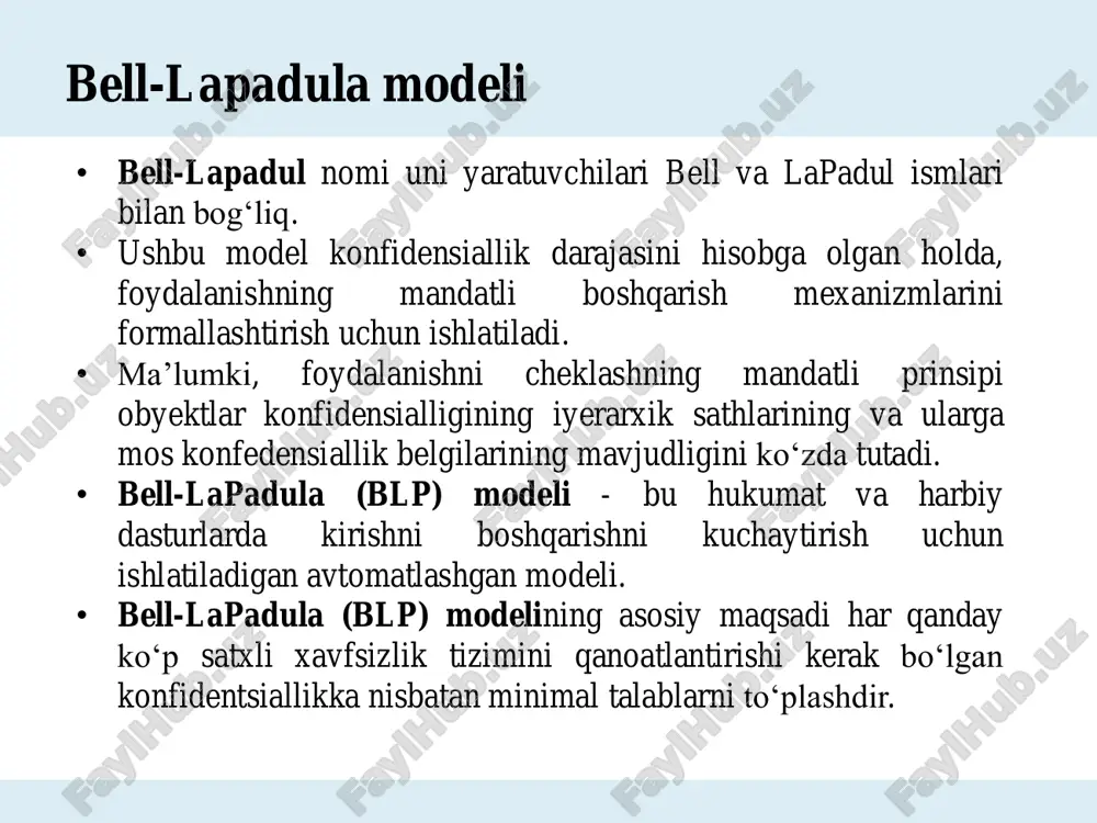 ko‘p sathli xavfsizlik modellari - Page 5