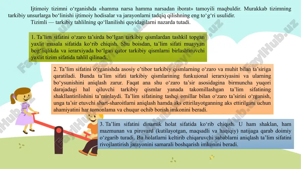 , bolaning ta’limning keyingi bosqichi – maktab ta’limiga tayyorlovchi, jismoniy, ruhiy, individual va yoshga doir rivojlanishini ta’minlovchi ta’lim va tarbiya berish maktabgacha ta’limni tashkil etish va rahbarning tashkilotchilik madaniyati fanining ob’ekti – bo‘lajak mudiralarni maktabgacha ta’lim tashkilotsi faoliyatida boshqaruv jarayoni va uni tashkil etish. maktabgacha ta’limni tashkil etish va rahbarning tashkilotchilik madaniyati fanining predmeti – bo‘lajak mudiralarni maktabgacha ta’lim tashkilotsi faoliyatida boshqaruv jarayoni va uni tashkil etish, shakl, metod va vositalari. maktabgacha ta’limni tashkil etish va rahbarning tashkilotchilik madaniyati fanining maqsadi: maktabgacha ta’limni tashkil etish va rahbarning tashkilotchilik madaniyati fani bo‘lajak mudiralarni maktabgacha ta’lim tashkilotsi faoliyatida boshqaruv jarayoni va uni tashkil etish bilan yaqindan tanishtirish.shuningdek, u maktabgacha ta’limga qo‘yilgan talablari, tamoyillari, mazmuni va tarbiyachining shakllantirishni pedagogik asoslarini o‘rgatadi. maktabgacha ta’limning vazifalari bolalarni xalqning boy milliy, madaniy-tarixiy merosi va umumbashariy qadriyatlar asosida aqliy va ma’naviy-ahlokiy jihatdan tarbiyalash; bolalarda milliy g‘urur, vatanparvarlik hislarini shakllantirish; maktabgacha ta’lim yoshidagi bolalarda bilim olish ehtiyojini, o‘qishga …