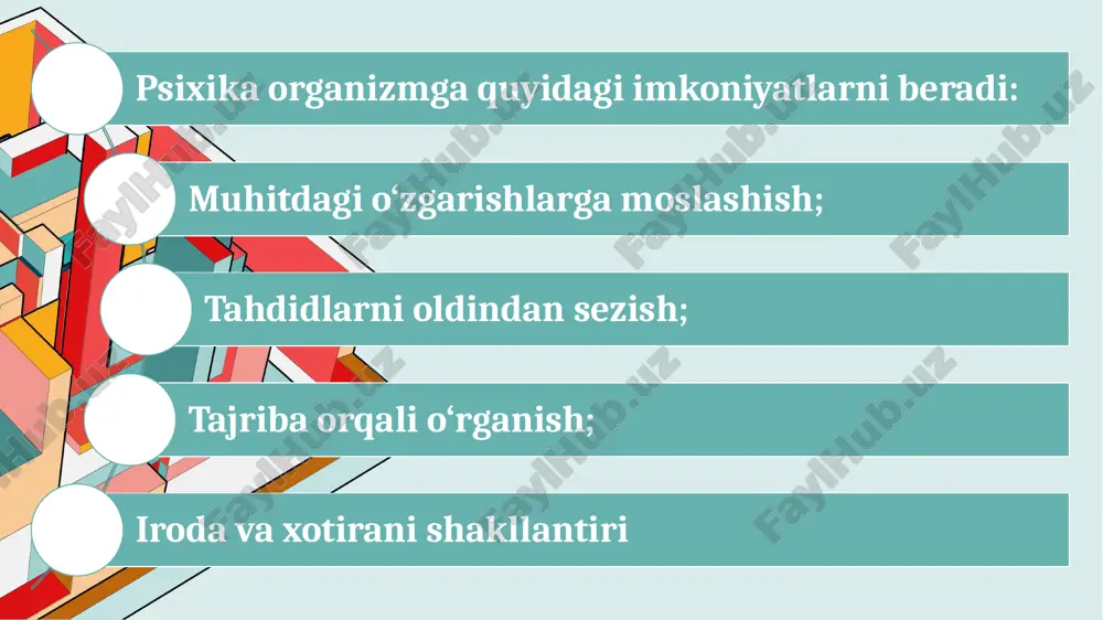 psixikaning evolyutsiyasi va vujudga kelishi - Page 5