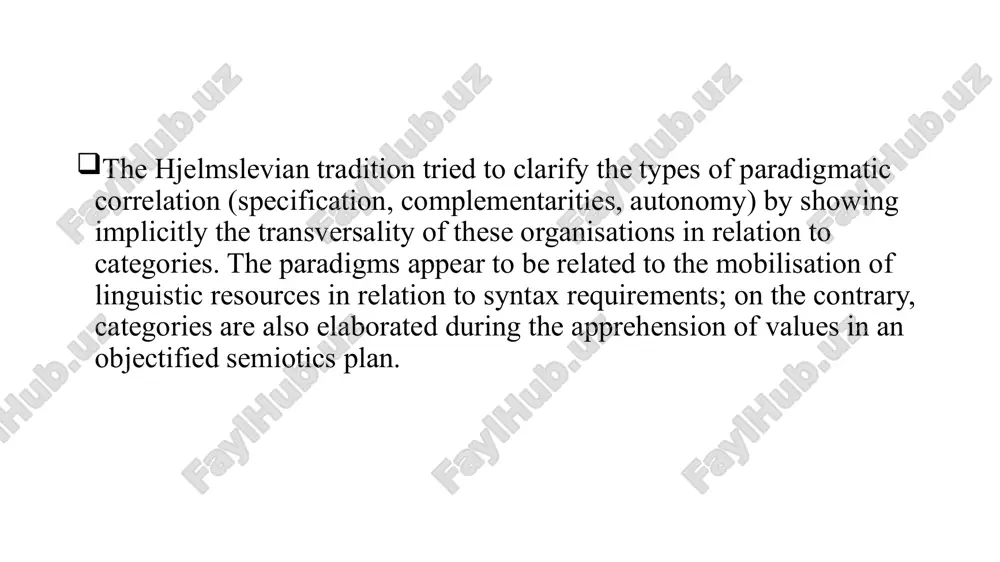 ined as cross-cutting organisations that allow interconnections between competing perspectives of enunciation (fontanille 2008). indeed, today we can think of textual manifestation as the epiphenomenon compared to the previous programming of discursive parallel solutions (locally, one could always supersede the others). the paradigm does not only have a role in the systematic organisation of languages; it is also proving to be capable of orchestrating semantic effects textually. today the paradigm concept can work in an antiphrastic way: firstly, as a reformulation of what can be really attributed to the system of language in the continuous transformation of its forms; and secondly, as a review of the discursive significance that functions as a “sounding board” for competitive meaning effects. in this concept (which seems a bit old), we can locate an unexpected key challenge for the sciences of language, which is: to clarify the relationship between languages and speech, linguistic system …