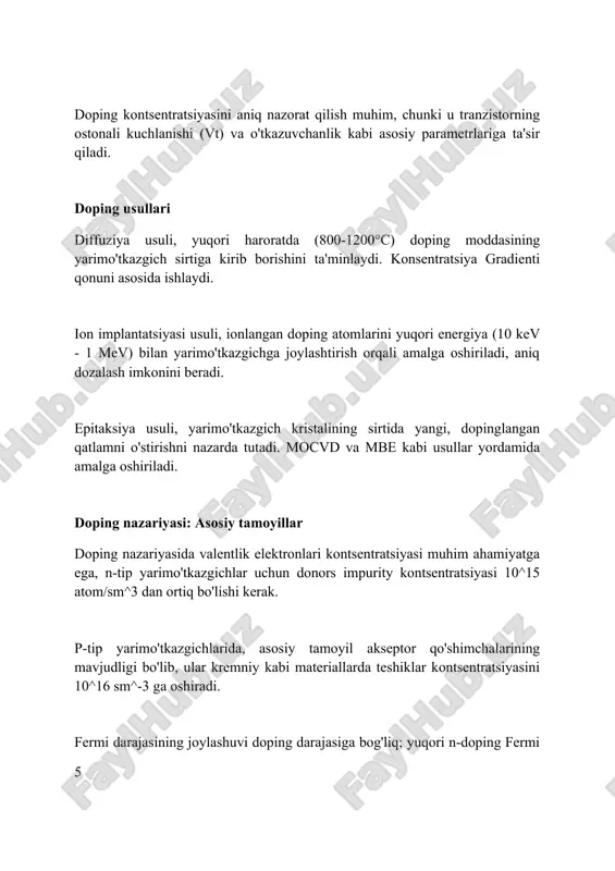 1 foiz aniqlikdagi testlar, shuningdek, turli xil sport turlari uchun individual xavf profillarini aniqlashga qaratilgan. dopingga qarshi kurashning uzoq muddatli istiqbollari, 2030 yilga qadar, sportchilarning xulq-atvoriga ta'sir etuvchi kompleks ta'lim va axloqiy dasturlarini o'z ichiga oladi. xulosa doping haqida ma'lumot olish va doping nazariyasini o'rganish sportchilarning halol raqobatni ta'minlash va salomatligini himoya qilish uchun muhimdir. foydalanilgan adabiyotlar 1. dopping haqida ma'lumot, dopping nazariyasini o'rganish haqida ma'lumot. (information about doping, studying information about conducting doping theory.) 2. jismoniy mashqlar va sportda dopping: faktlar, oqibatlar va oldini olish. (doping in exercise and sport: facts, consequences, and prevention.) 3 2