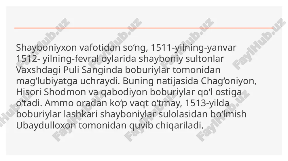 a qishloq xo‘jaligi va chorvachilikning rivojlanishi natijasida chorva mahsulotlarining narxi ham unchalik yuqori bo‘lmagan. 127 masalan, chorva mollari sotiladitan eng katga bozor mirshodiga buxoro amirligining turli joylaridan va janubisharqiy tojikistondan mollar keltirilgan. mirshodi mol bozorida markaziy osiyoning barcha taraflaridan kelgan savdogarlarni uchratish mumkin edi. mirshodi bozorida chorva mollari quyidagi narxda sotilgan: qo‘y 20, 30 tanga, echki15, 20 tanga, yirik shoxli mol (qoramol) 40, 100 tanga, ot 120g 150 tanga, yaxshi boqilgan sog‘lom tuya250, 300 tanga foydalanilgan adabiyotlar karimov i.a. tarixiy xotirasiz kelajak yo‘q., t. «sharq», 1998. 2. annaev t., shaydullaev sh. surxondaryo tarixidan lavhalar., meros, 1997. 3. tursunov s.n. va b. surxondaryo tarix ko‘zgusida.t., 2001. 4. termiz shahrining rangli bezakli albomi.–t.:sharq, 2001. 5. annaev t. «alhakim attermiziy». toshkent , 1998. 6. jaloliddin mirzo. termiz tarixi., toshkent, «sharq» 2001. 7. arshavskaya z.a., rtveladze e.v., hakimov z.a., srednevekovie pamyatniki surxandari. t., leturatura i iskusstvo. 1982. 8. ibrahimov n. ibn battuta va uning …