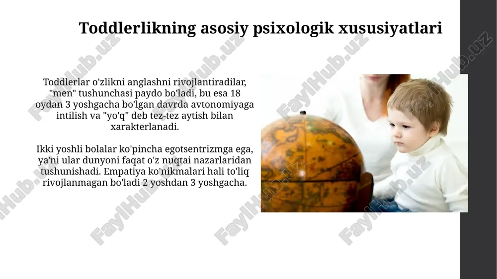 chaqaloqlik va go'daklik davrining psixologik xususiyatlari - Page 5