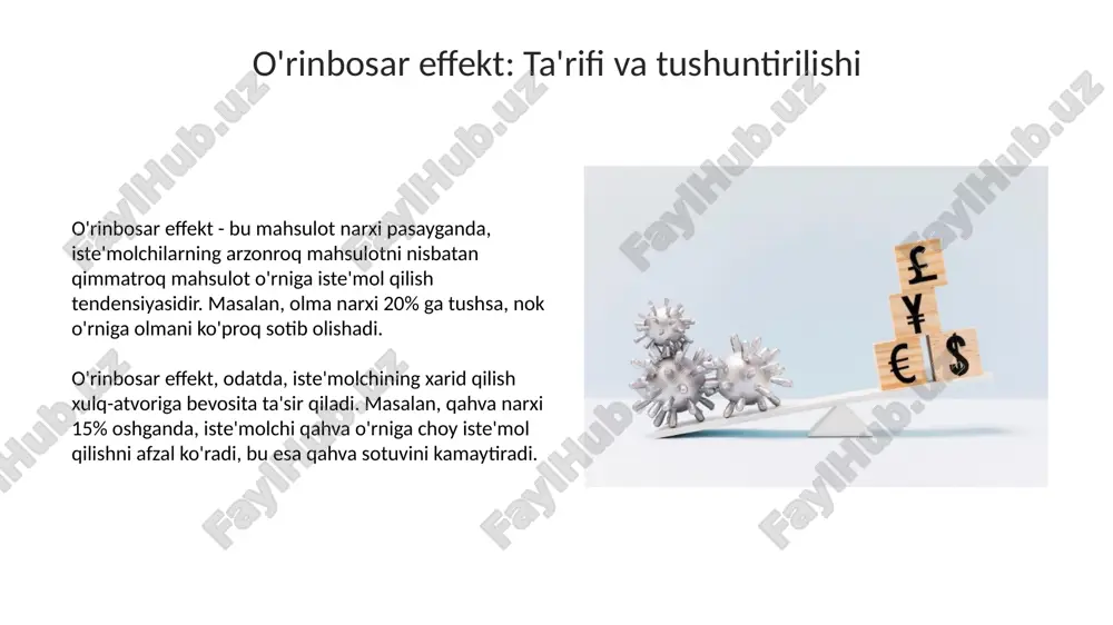 daromad samarasi va almashtirish samarasi - Page 5
