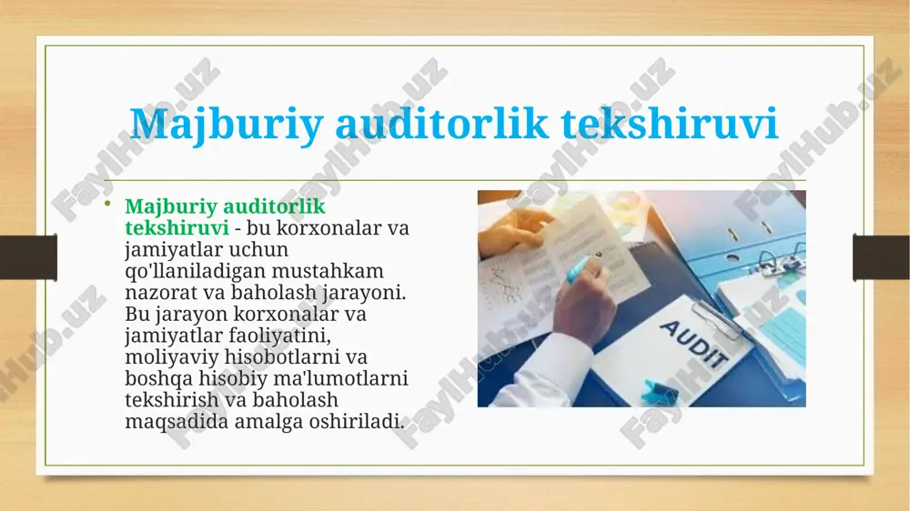 majburiy auditorlik tekshiruvi va uni tashkil etish masalalari - Page 5
