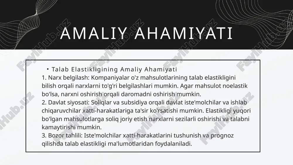 talab va taklif elastikligi - Page 5