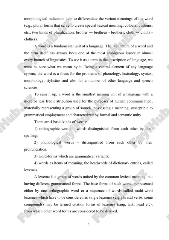 hich language is traditionally divided. in linguistics, it is typical to talk in terms of "interfaces" regarding such interactions between modules or levels. for semantics, the most crucial interfaces are considered those with syntax (the syntax–semantics interface), pragmatics, and phonology (regarding prosody and intonation). 2. classification of words from semantic point of view semantic classification of words. semantic similarity or polarity of words mb observed in the similarity of their denotational or connotational mean. similarity or polarity of the denotational component of lex mean is to be found in lex groups of synonyms & antonyms. synonymy & antonymy are usually felt to be correlative notions: firstly b/c the criterion of synonymy is semantic similarity which is in exact opposition to the criterion of antonymy – semantic polarity. secondly, b/c synonymy & antonymy seem to overlap in a number of cases (daddy-parent denotational mean is similar but their styl reference is …