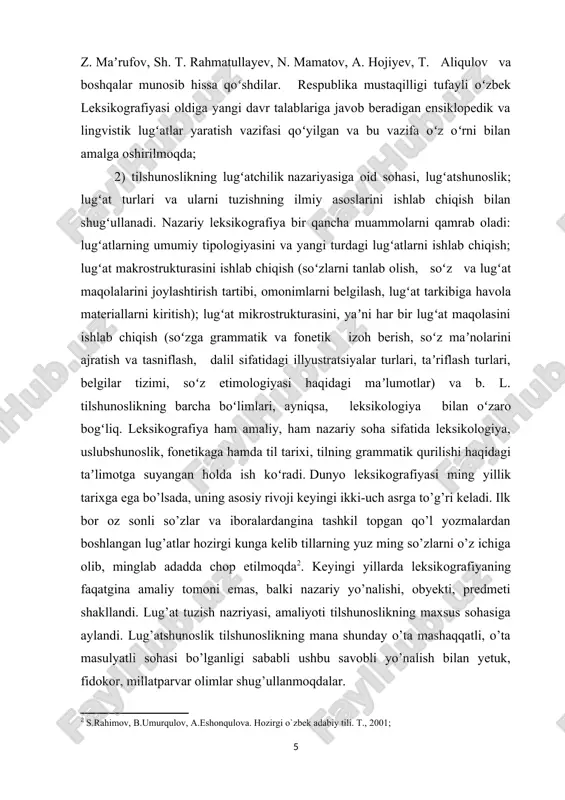 i misol- kartotekalar orqali hozirgi kundagi aniq holatni ifodalaganlariga guvoh bo’lgan. zamonaviy leksikografiya muayyan davr jamiyatidagi bilimlar majmuini aks ettiruvchi lugʻatlarning muhim ijtimoiy vazifasini alohida qayd etadi[footnoteref:3]. leksikografiya lugʻatlar tipologiyasini ishlab chiqadi. shu jihatdan bir tilli leksikografiya (izohli va b. lugʻatlar), ikki tilli leksikografiya (tarjima lugʻatlar), oʻquv leksikografiyasi (til oʻrganishga maxsuslashgan lugʻatlar), ilmiy-texnik leksikografiya (terminologik lugʻatlar) oʻzaro farqlanadi. [3: mirtojiev. m. o’zbek tili leksikologiyasi va leksikografiyasi, toshkent, 2000, 45-b; ] ikki tilli lug'atlar ikkinchi til o'rganuvchilar uchun zarur vositalar bo'lib xizmat qiladi, lekin ularni to'g'ri ishlatish faqatgina bitta tilda bitta so'zni tomosha qilish va siz ko'rib turgan birinchi tarjimani tanlashdan ko'proq narsani talab qiladi. ko'p so'zlar boshqa tilda bir nechta mumkin ekvivalentga, jumladan sinonimlarga, turli registrlarga va nutqning turli qismlariga ega . so'zlar va so'z birikmalarida qaltis bo'lishi mumkin, chunki qaysi so'zni qidirish kerakligini bilib olishingiz kerak. bundan tashqari, ikki tilli lug'atlar ixtisoslashgan atamalardan va qisqartmalardan, talaffuz ko'rsatish uchun fonetik …