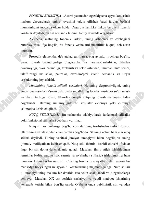 hash so'zlarni qo'llash; tabiat tovushlari, hayvonlarning yig'lashlari, qandaydir shovqin, nutq va odamlarning kayfiyatini, irodasini ifoda etadigan turli xil tovushlar bilan birga keladigan harakatlar va boshqalar. paronomaziya - kontekst bilan bog'liq bo'lgan so'zlarning tovushining yaqinligi. alliteratsiya soʻzning keng maʼnosida bir-biriga yaqin boʻlgan urgʻuli boʻgʻinlar boshida undoshlar yoki unlilarning takrorlanishidir: doom har qanday dengiz shovqinidan ham qorongʻu va chuqurroqdir. (v. auden) alliteratsiyani bosh harflarning takrorlanishi ham deyiladi: apt alliterationning badiiy yordami. (ch. cherchill) assonans yoki vokal alliteratsiya - urg'uli unlilarning satr yoki ibora ichida yoki uning oxirida to'liq bo'lmagan olmosh shaklida takrorlanishi. qofiya - bu muntazam tovush takrorining maxsus turi, ya'ni strofik kompozitsiyada organuvchi funktsiyani bajaradigan satrlar oxirida yoki she'rning boshqa simmetrik joylashgan qismlarida ko'proq yoki kamroq o'xshash tovush birikmalarining takrorlanishi. shunday qilib, qofiya ikki tomonlama xususiyatga ega: har qanday evfonik tovush takrori kabi va muntazam takrorlash kabi kompozitsion funktsiyani bajaradi. ovozli takrorlar she’riyatni nasrdan ajratib turuvchi yetakchi xususiyatlardan biridir. "matr satrlari …