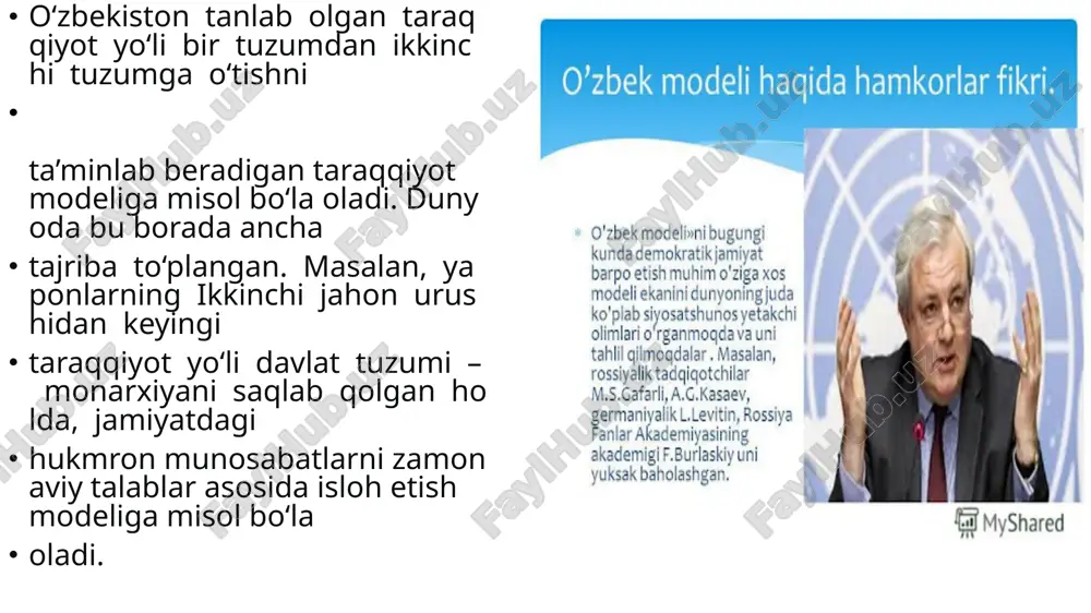 o'zbekiston respublikasi taraqqiyot o'zbek modeli - Page 5