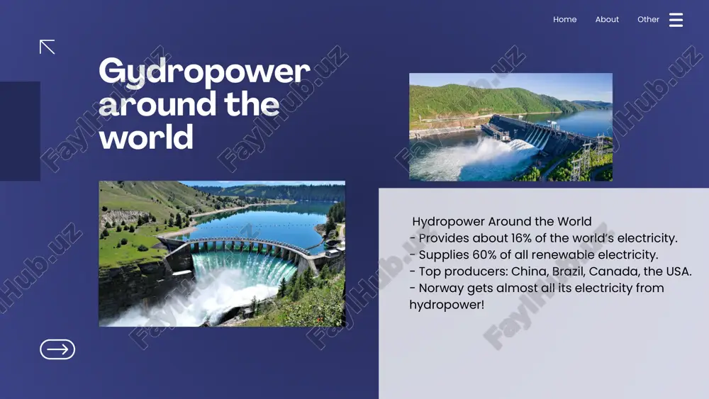 taqdimot hydropower and hydroenergy haqida - Page 5