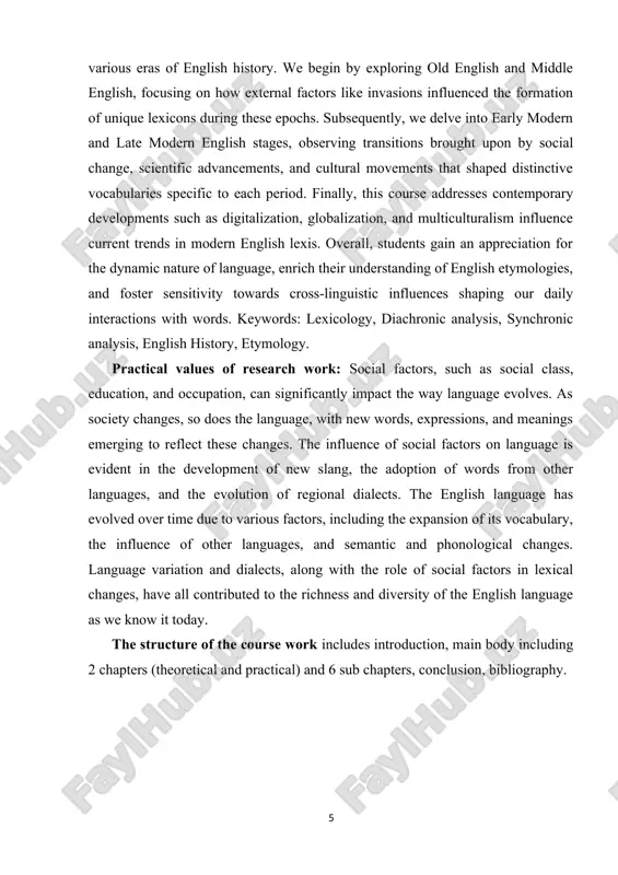 olution reflects not only linguistic development but also broader social, cultural, and technological changes. a comparative study of lexical changes in english across time periods reveals how words emerge, transform, and sometimes fade away, offering insights into the dynamics of language and the forces that shape it. the earliest stage of the english language, old english (approximately 450-1150 ad), was heavily influenced by germanic languages due to the migration of the anglo-saxons to britain. old english vocabulary was primarily germanic in origin, characterized by a strong reliance on compounds and a relatively small number of borrowings from other languages. however, even during this early period, there were notable vocabulary shifts. the conversion to christianity in the 7th century introduced latin words into english, primarily related to religion, education, and governance. words like "bishop," "altar," and "monk" have latin roots and reflect the cultural transformation brought by the christianization of england[footnoteref:3]. …