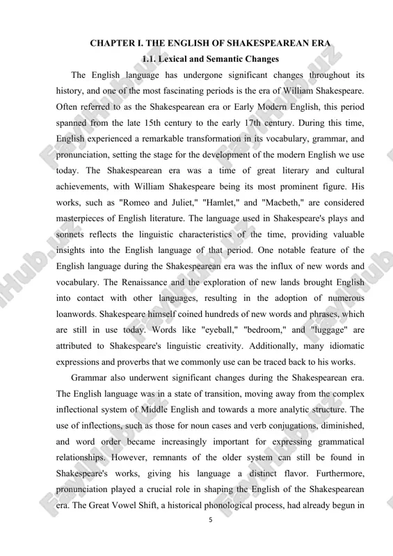 s underwent significant changes, leading to the pronunciation shifts that distinguish early modern english from both middle english and contemporary english. for example, the long "i" sound in words like "bite" was pronounced as "ee" in shakespeare's time. this change in pronunciation is evident in the rhymes and puns found throughout his works. studying the english of the shakespearean era not only provides insights into the linguistic history of the language but also enhances our understanding and appreciation of shakespeare's works. by exploring the vocabulary, grammar, and pronunciation of the time, we gain a deeper understanding of the linguistic context in which these masterpieces were written. moreover, it allows us to appreciate the linguistic richness and creativity of shakespeare, who was not only a masterful storyteller but also a wordsmith of unparalleled skill. the english language of the shakespearean era represents a critical phase in its development. the influx of …