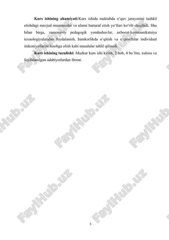 il etish rejasi, o'rganilayotgan mavzular bo'yicha dasturlar. ta'lim dasturi maktablar - bu ta'lim mazmunining o'ziga xos xususiyatlari va pedagogik jarayonni tashkil etishning o'ziga xos xususiyatlarini tavsiflovchi ta'lim muassasasining me'yoriy-ma'muriy hujjati. dasturda muayyan sharoitlarni hisobga olgan holda ta'lim muassasasi o'quv jarayonini tashkil etishning o'ziga xos modelini qanday yaratishi ko'rsatilishi kerak. shu sababli, ta'lim dasturi ma'lum bir ta'lim muassasasining pedagogik jarayoni ishtirokchilarining ehtiyojlari va imkoniyatlarini aks ettiradigan mutlaqo individual bo'lishi kerak. ta'lim dasturi quyidagilarni aks ettirishi kerak: muayyan maktabda ta'limning maqsadlari va ustuvor yo'nalishlari; o'qituvchilar jamoasi faoliyatining ma'lum bir bosqichidagi aniq vazifalar; federal va mintaqaviy standartlarga javob beradigan majburiy o'quv dasturlari to'plami; majburiy va o'zgaruvchan o'quv dasturlari bilan o'zaro bog'liq bo'lgan ta'lim dasturlari to'plami, shuningdek qo'shimcha ta'lim dasturlari. ta'lim dasturining tuzilishi quyidagi tarkibiy qismlar bilan belgilanadi: 1) professor-o'qituvchilar jamoasi faoliyati samaradorligini tahlil qilish; 2) ta'lim jarayonining ustuvor yo'nalishlari, uning maqsad va vazifalari; 3) maktab o'quv dasturining asoslari; 4) o'quv rejasining o'zgaruvchan (maktab) …