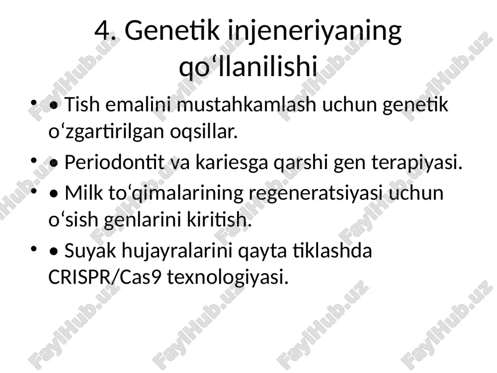 stomatologiyada genetik injeneriya va biotexnologiya - Page 5