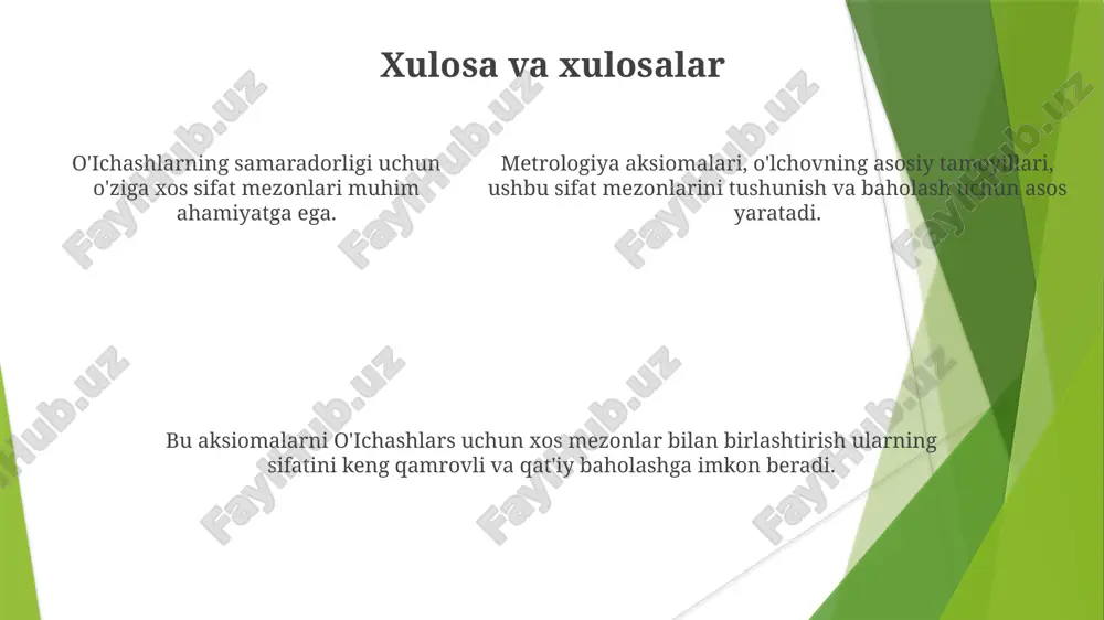 o'ichashlarning sifat mezonlari va metrologiyaning aksiomalari - Page 5