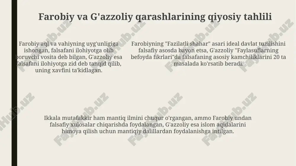abu nasr farobiy va gʻazzoliyning falsafa ilmiga oid qarashlari - Page 5