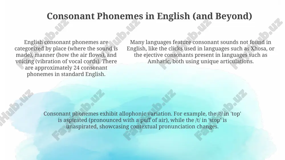 consonant phonemes presentation - Page 5