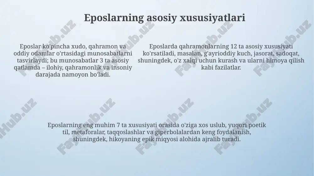 epik asarlar: ta'rifi va mohiyati - Page 5