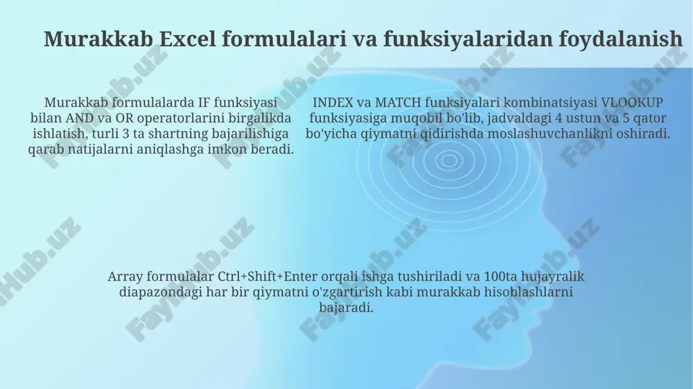 excelda funksiyalar va formulalar bilan ishlash - Page 5
