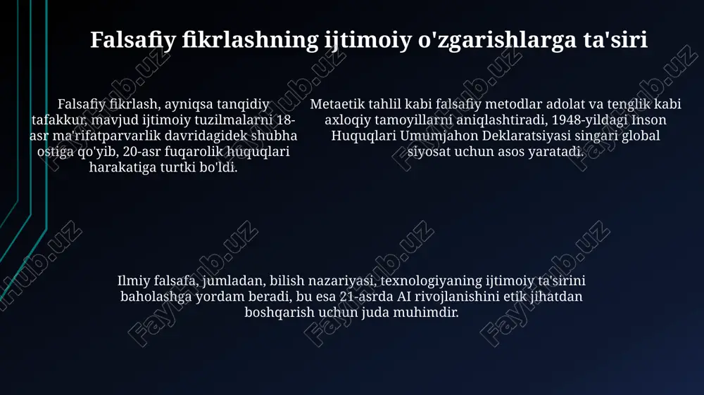 falsafaning mohiyati va jamiyat ta'raqqiyoitidagi roli - Page 5