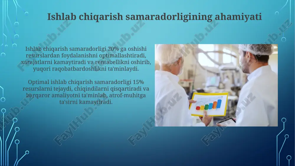 ishlab chiqarishning samaradorligi va uning ko’rsatkichlari - Page 5
