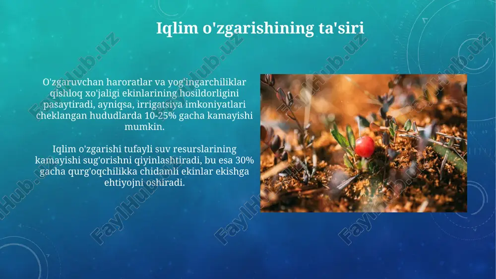 antropogen omillarning tabiatga ta’siri va ularning qishloq xo’jaligidagi ahamiyati - Page 5