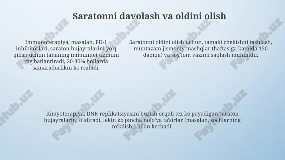 saraton kaslliklari haqida tushuncha - Page 5