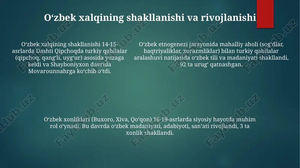 oʼzbeklarning kelib chiqish tarixi - Page 5