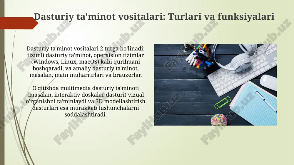 kampyuter lingafon sinflarning zamonaviy texnik va dasturiy vositalari - Page 5