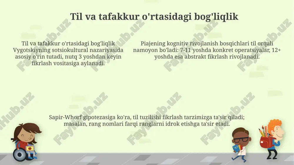 psixologiya jarayonlarda tilning ahamiyati - Page 5