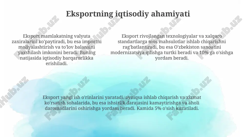 o‘zbekistonning eksporti va uning tavsifi. - Page 5