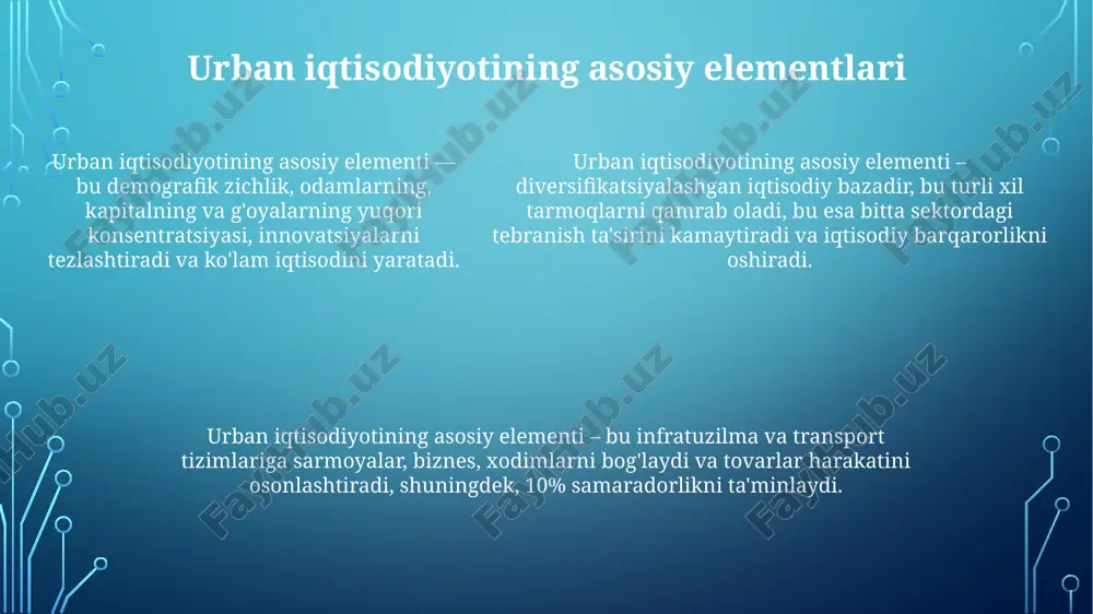 shahar iqtisodiyotining asosiy prinsplari va xususiyatlari - Page 5