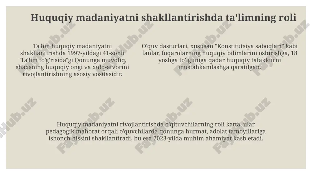 tarbiya va huquq ta'limi jarayonini loyihalashtirish - Page 5