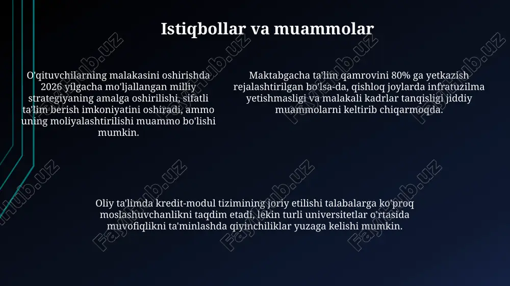 o'zbekistondagi ta'lim sohasining islohotlari - Page 5