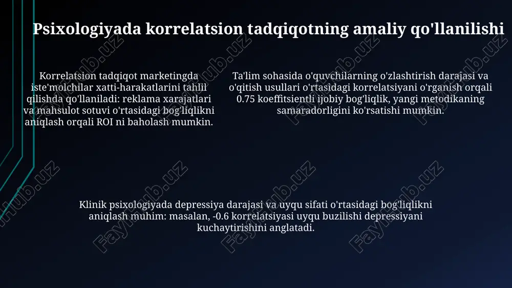 psixologiyada korrelyatsion tadqiqotlar - Page 5