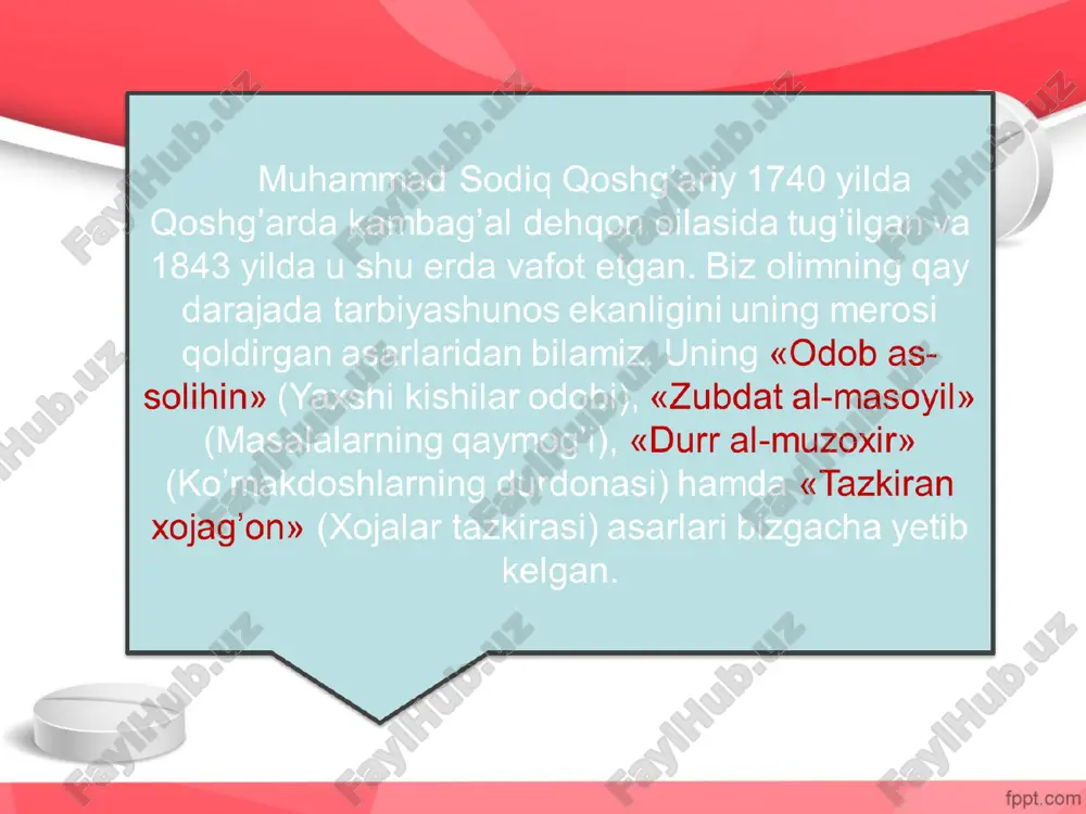 muhammad sodiq qoshg’ariyning hayoti va pedagogik qarashlari - Page 5