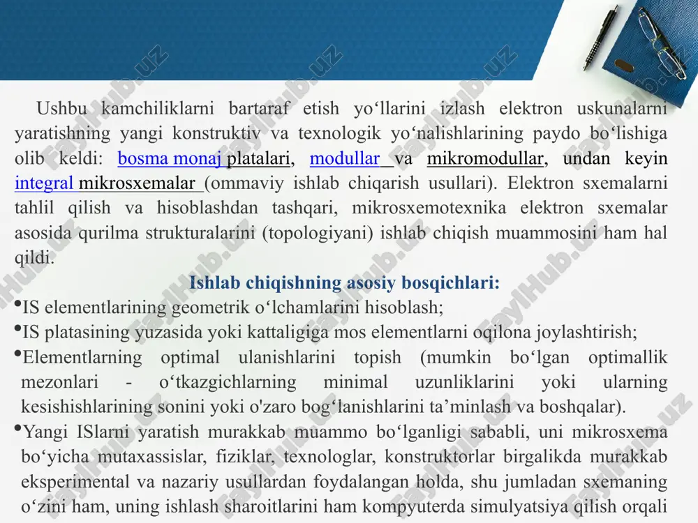 to a1 qogʻozning ulkan varaqlari boʻlib, ularda televizorning barcha komponentlari koʻrsatilgan. bunday sxemaning mavjudligini ta’mirlash jarayonini sezilarli darajada osonlashtirdi. endi bunday sxemalar deyarli elektron qurilmalar bilan taqdim etilmayapdi, chunki sotuvchi foydalanuvchi uchun qurilmani ta’mirlashdan koʻra uni tashlab yuborish osonroq boʻlishiga umid qiladi. shunday qilib, qurilmaning sxemasi, birinchidan, qurilmaga qanday elementlar kiritilganligi, ikkinchidan, bu elementlarning bir-biri bilan qanday bogʻlanganligi va uchinchidan, bu elementlar qanday xususiyatlarga ega ekanligi haqida tasavvurga ega boʻlish uchun kerakdir. shuningdek, gost 2.701-84 ga muvofiq, sxematik chizma qurilmaning ishlash tamoyillari haqida tushuncha berishi kerak. mana shunday sxemaga misol: 1-rasm. umumiy emiter sxemasida yegʻilgan bipolyar tranzistorli kuchaytirish kaskadi. sxematik chizma biroq, biz kichik muammoga duch kelamiz: aslida, biz hech qanday, elektron elementlarni bilmaymiz... masalan, 1-rasmda chizilgan toʻrtburchaklar yoki parallel chiziqlar nima? c2, r4, + epit yozuvlari nimani anglatadi? demak biz dastlab elektron komponentlarni koʻrib chiqishdan boshlaymiz va ularning har birining asosiy xususiyatlarini asta-sekin o'rganamiz. elektr sxemalarini chizishning asosiy qoidalari. …