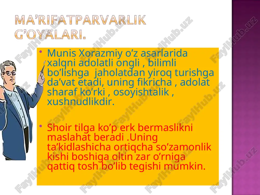 munis xorazmiyning pedagogik qarashlari - Page 5