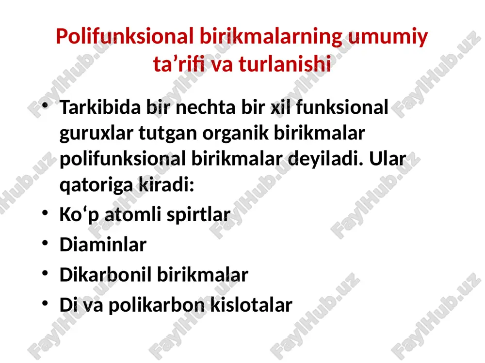 eyiladi). -gidroksi, -aminokarbon kislotalarning molekulalararo halqalanishi o so– –o s – o sn3–sn sn–s n3 sn3–sn sn–sn3 o– –o–s o – s o on n -gidroksipropan kislota laktid to -2 h2o h o so– –n s – nh sn3–sn sn–s n3 sn3–sn sn–sn3 n– –o–s hn – s h o on n n no n no -aminopropan kislota diketopiperazin to -2 h2o β-gidroksi, β-aminokarbon kislotalarning ichkimolekulalar degidratlanishi to sn3- sn - sn2 – soon sn3 – sn = sn – soon on -h2o to sn3- sn - sn2 – soon sn3- sn = sn – soon nn2 -nh3 - gidroksimoy kislota kroton kislota -aminomoy kislota kroton kislota - gidroksi,  -aminokarbon kislotalarning ichkimolekulalar degidratlanishi sn2 sn2 sn2 sn2 sn2 s=o sn2 s=o o – o sn2 sn2 sn2 sn2 sn2 s=o sn2 s=o n – n h h n on n on to h2o to h2o  - gidroksimoy kislota …