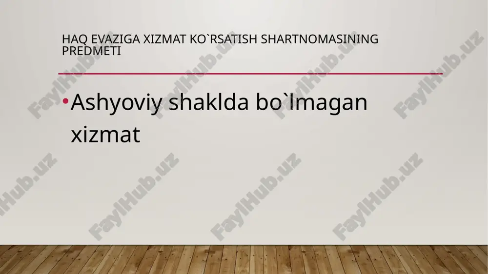 haq evaziga xizmat ko`rsatish - Page 5