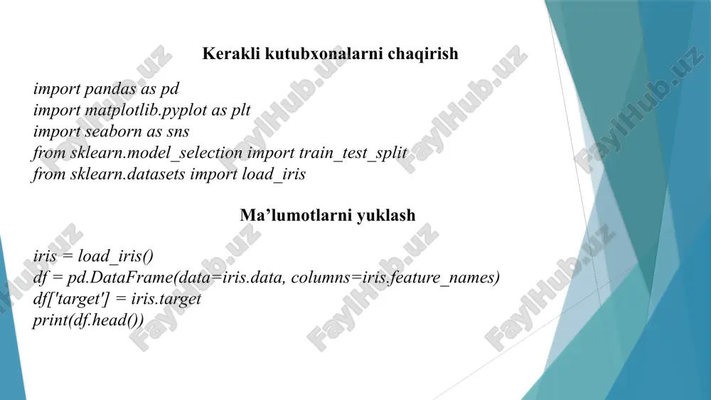 mashinali o‘qitishda ma’lumotlarni grafik tasvirlash usullari - Page 5
