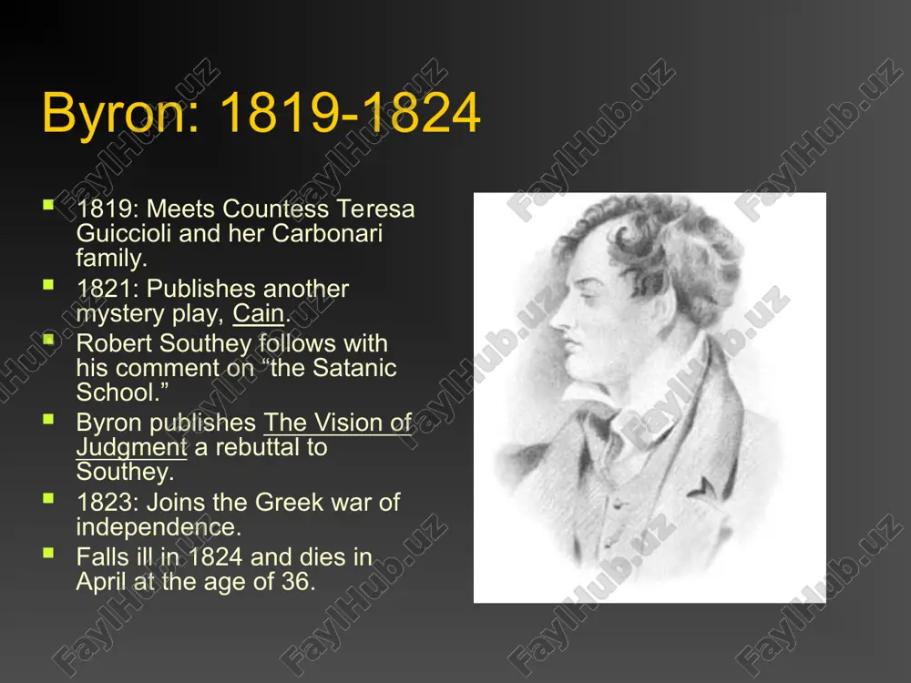 george gordon, lord byron: 1788-1824 - Page 5